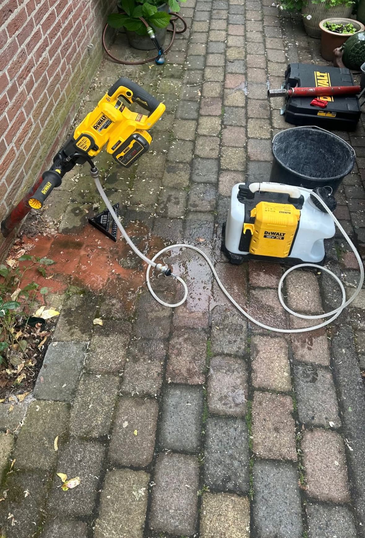 De WALT boormachine volledig zelfvoorzienend